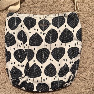 Handmade Leaf Print Shoulder Bag